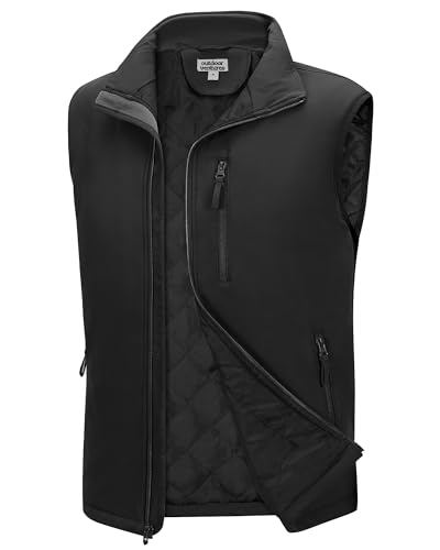 Outdoor Ventures Herren Softshell Weste mit Gefütterte...