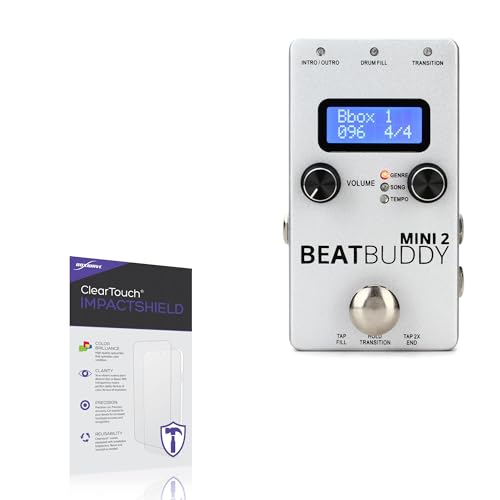BoxWave Screen Protector Compatible with Singular Sound BeatBuddy Mini 2 - ClearTouch ImpactShield (2-Pack), Impenetrable Screen Protector Flexible Film