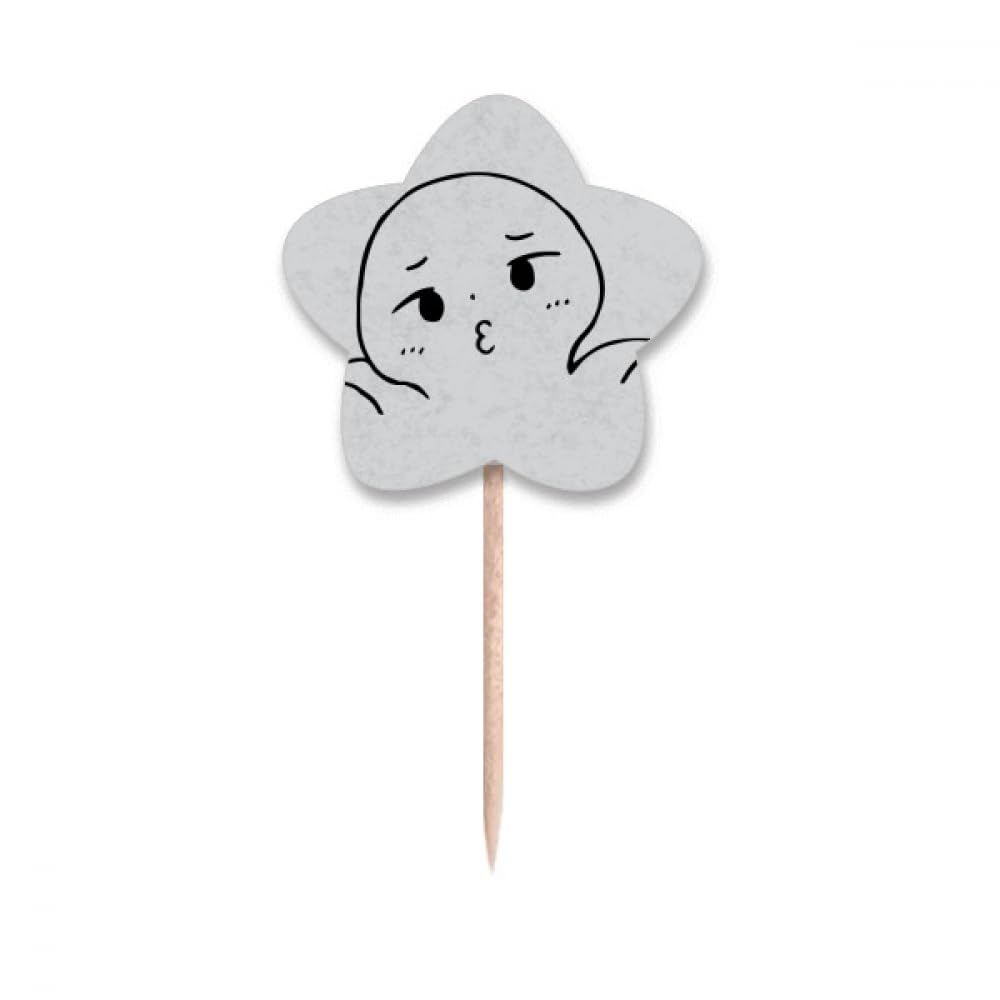 Cupcake picks cartoon étoile cure-dents déco gâteau anniversaire