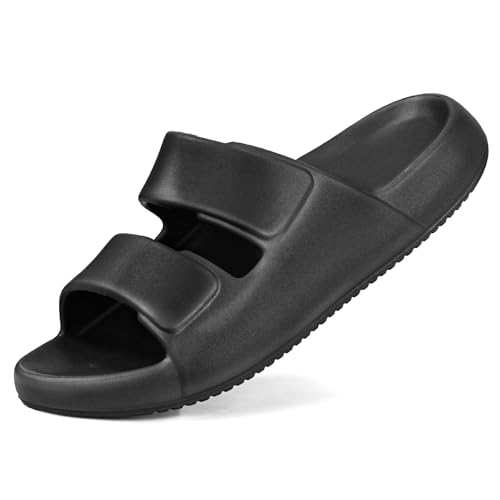 Mukinrch Unisex Adult Classic Sandals with Arch Support,Cloud Slides Beach Sandal Slippers,Comfort Orthopedic Sandals Plantar Fasciitis Recovery Shoe