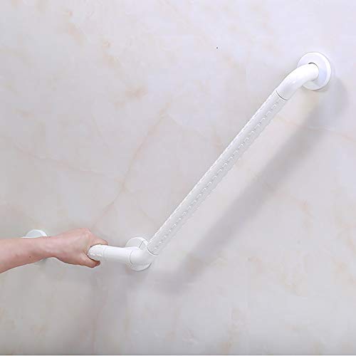 Garde-corps de douche antidérapant blanc pour toilettes 50cm - 5