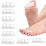 JYXNU Raddrizza Dita Dei Piedi, 4Paia Separatore Dita Piede, cuscinetti a sollievo per la sovrapposizione di dita, separa dita incrociate e corregge dita a martello, artiglio del piede e alluce valgo