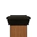 Black Flat Top Post Cap