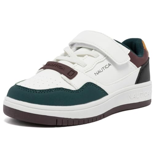 Image of Nautica Kids Adjustable Strap Shoes | Comfortable Casual Sneakers for Boys and Girls, Toddlers & Little Kids
