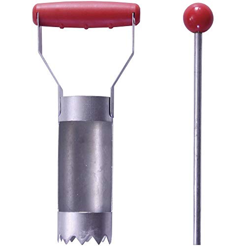 SWISSINNO Zubehör-Set für Wühlmaus-Falle: 25cm rostfreier Suchstab, 6cm Spezial-Lochstecher mit Kunststoffgehäuse, Europäisches Design… – Ansicht 4