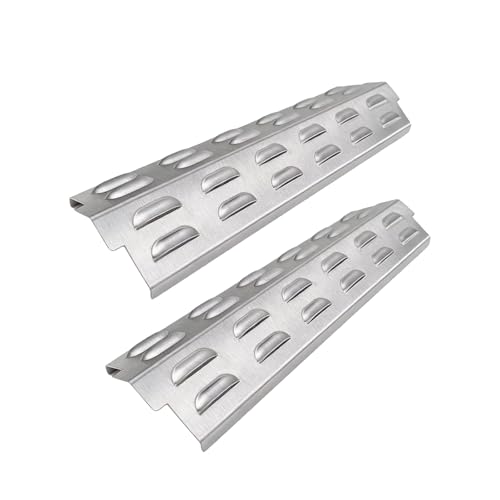 GriHero Edelstahl Brennerabdeckung mit Kiemenstruktur für Enders Boston Pro 4 SIKR Enders Boston Black Pro 6 SIKR Turbo II Flammenverteiler 39.2 * 10.5 cm 2 Stück