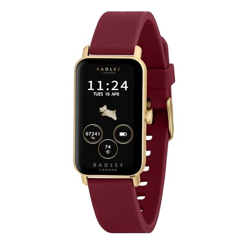 RADLEY Series 21 Womens Smart Watch with Cranberry Red Lozenge Silicone Strap RYS21-2148