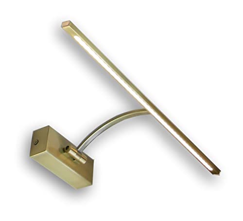 PAPUQ Applique murale à LED pour éclairer des tableaux, des miroirs, des peintures murales, etc., LED 8W de style traditionnel et élégant, ton de lumière...