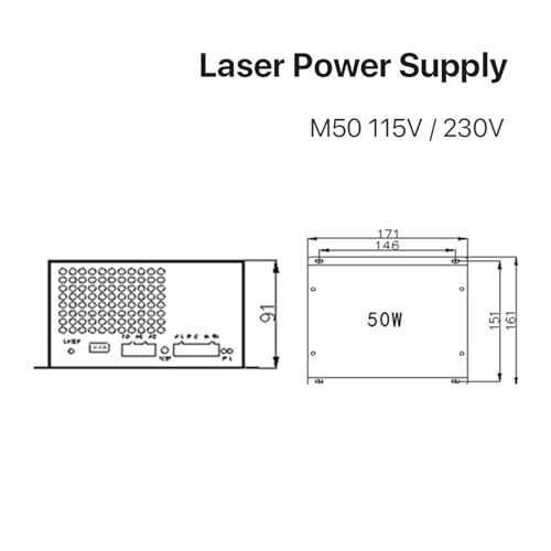 Alimentation 50 W M50 pour éclairage LED et boîtier 230V - 2