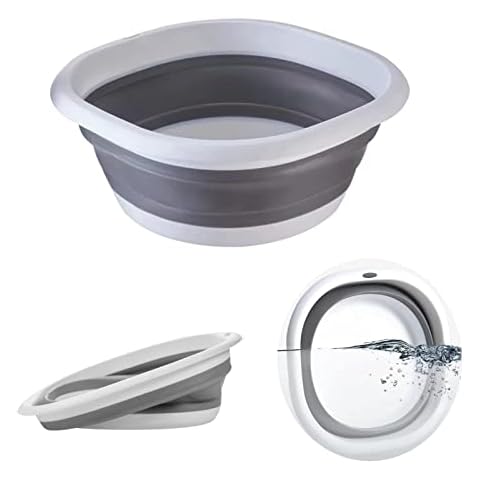 Collapsible Portable Wash Basin Dishpan 10L Foldable Dish Tub Collapsible Sink Space Saving for Dishing, Fruit, and Camping, and Home Cover