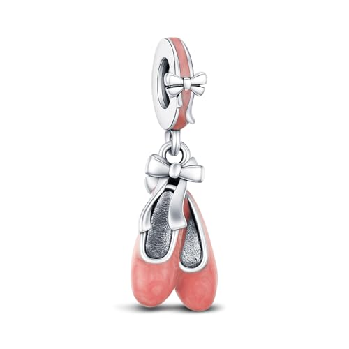 KEQ Ballet Slippers Shoes Charms for Pandora Brace