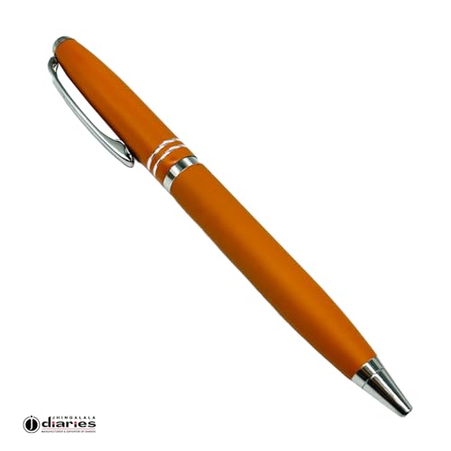 Image of Jhingalala A5 Leather Cover Hardbound Undated Journal Notebook with Pen Combo Gift | 80 GSM Premium Non-Bleeding Paper | Diary with Pen | Ideal Corporate, Diwali & New Year Gift (Tan Brown)