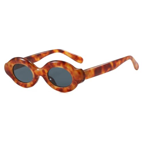 Lunettes de soleil tendance homme et femme au style punk léopard