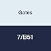 Gates 7/B51 Hi-Power II Powerband V-Belt, B Section, 4-19/32" Overall Width, 13/32" Height, 54.0" Belt Outside Circumference