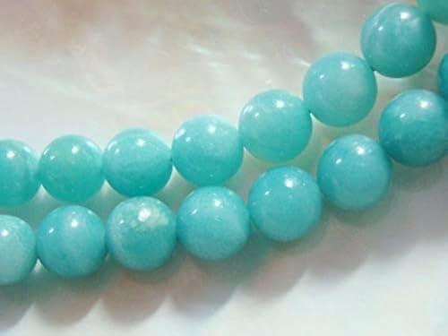 Perles amazonite bleu azur de 6mm de qualité supérieure pour joaillerie - 2