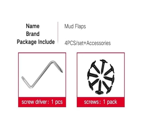 Guardabarros flaps barro salpicaderas para Tharu 2019 2020 2021 2022 kit completo 3