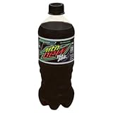 Mountain Dew Pitch Black Soda - Munchie Box Stash (Regular, Pack of (24) 20 Oz Bottles)