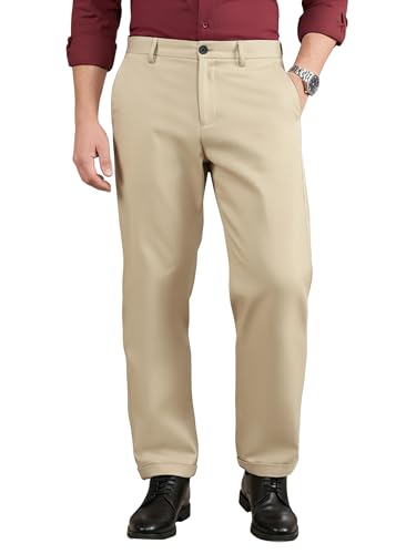 Image of Beyoung Men's Japanese Pants | Slouchy Fit 4 Pocket Classic Trousers for Men | Lightweight & Wrinkle-Resistant Formal Wear