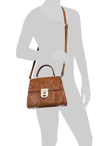 Image of Patricia Nash Chauny Tooled Leather Satchel