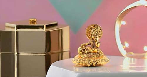 Image of Lavanaya Silver Brand: Gold Plated Laddu Gopal God Idol Statue - Premium Showpiece with Gift Box, Perfect for Wedding, Anniversary, Birthday, Housewarming, and Corporate Gifting