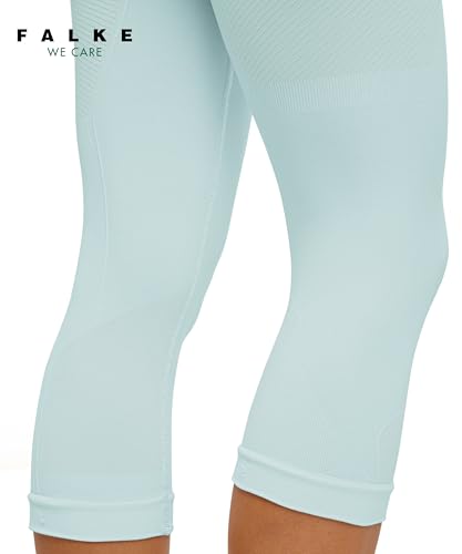 Image of Falke Women's Warm 3 /4 Tights 3 /4 Sport Tights Base Layer Bottom, Thermal Underwear, 1 Pair