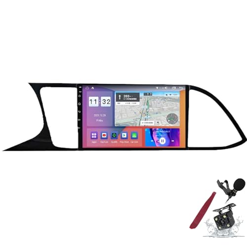 Autoradio Seat Leon Android 15 avec CarPlay sans fil et navigation GPS 2K Y2
