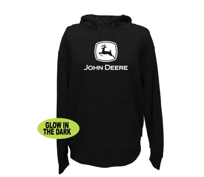 John Deere Pull Over Hoodie With Glow In The Dark Tm2