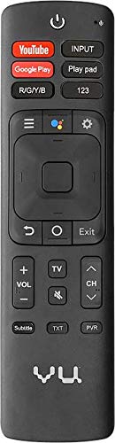 VU 50 OA Smart LED TV remote control with Google Assistant button