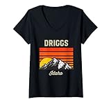Photo Gallery donna souvenir di driggs idaho retro city state usa maglietta con collo a v Photo Gallery donna souvenir di driggs idaho retro city state usa maglietta con collo a v