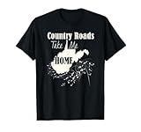 West Virginia Pride T-Shirt "Country Roads Take Me Home" T-Shirt