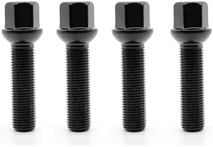Wheel Stud for Benz Steel Wheel Black Bolts Wheel Lug Wheel Bolts M12x1.5 14x1.5 14x1.25 Car Accessories Round Stype 10PCS