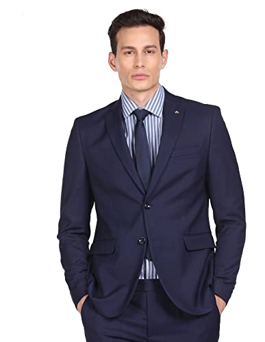Image of Arrow Men's Polyester Self Design Formal Business Suit Pants Set