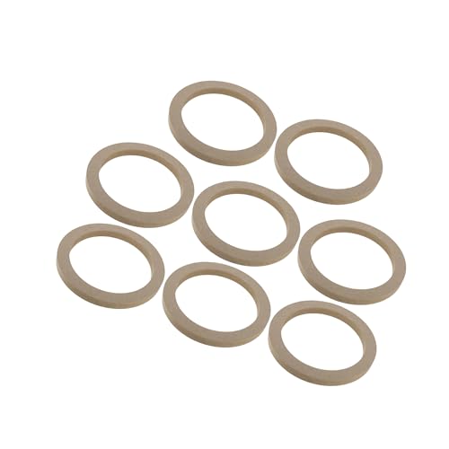 INFINAUTO 8 Pcs Universal 6.5 Inch Speaker Subwoofer Mounting Spacer Rings Solid Wood Beige Stylish Design