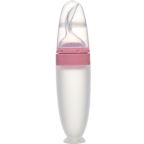 Buba, Colher Dosadora Em Silicone Com Ventosa Rosa