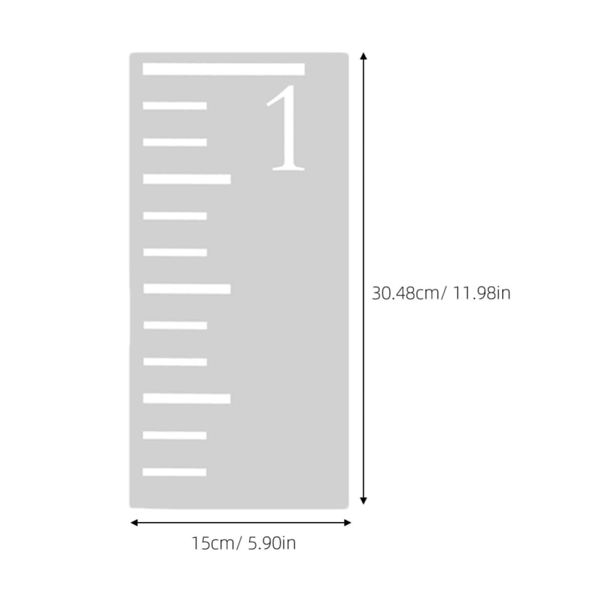 MERRYHAPY 2 Sets 7 Feet Plastic Height Growth Chart Stencil with Hollow Design for Wall Installation and Growth Tracking Convenient Reusable for Home Decor