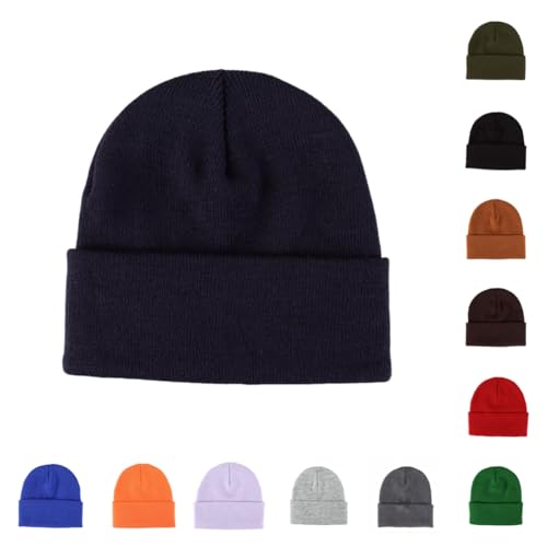 LLmoway Kids Beanie Baby Toddler Boys Girls Knit Hat Soft Cuffed Beanies Warm Skull Cap for Winter Cold Weather 3-8Years
