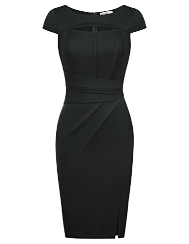 GRACE KARIN Damen Vintage Armslos Elegant Kleid Business Party...