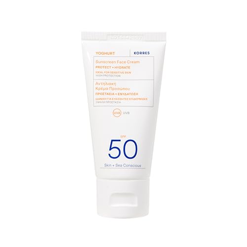 KORRES YOGHURT Sun Cream SPF50 Fast Absorbing Long Lasting Moisturising Water Resistant 50ml