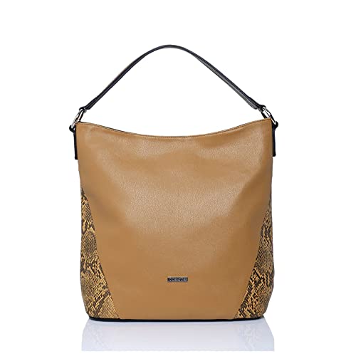 Pia Cognac Jocee & Gee grand sac cabas en cuir taille unique L
