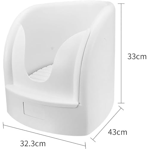 Baño de pedicura con tubos de entrada/salida y válvulas angulares, función de pulverización de presión para mejorar la circulación sanguínea, resistencia a altas temperaturas de hasta 90 °C, ideal
