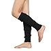 Zando Women Fashion Leg Warmers Adult Junior 80s Ribbed Knitted Long Socks for Party Sports A Black One Size