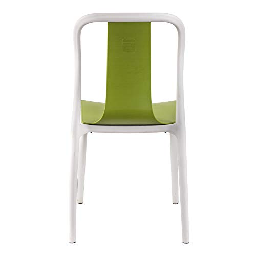 Image of Cello Cheer Chair Set Pack of 2 - Green, White | Strong and Durable | Easy to Clean | Chair for Living Room, Bed Room, Kitchen, Office Room, Outdoor | 3 Years Warranty