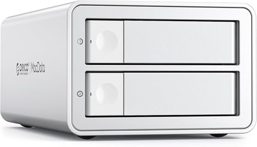 ORICO 【RAID機能対応】 HDD ケース 3.5インチ 2Bay 22TB*2 USB 3.0 RAID ケース ブラケット付き 2.5インチ/3.5インチSSD/HDD対応 冷却ファン搭載 アルミ合金ボデ UASP対応 12V/4A電源アダプタ付き 9928RU3