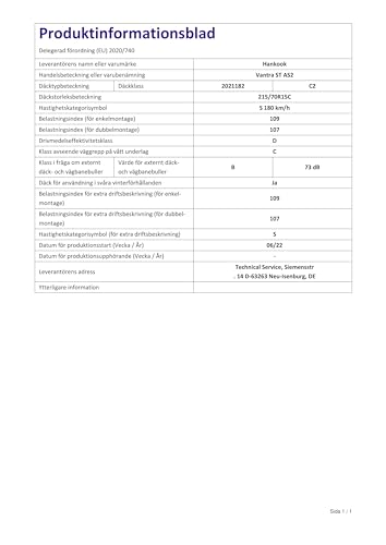 Hankook 215/70 R15 109/107S 4 Stagioni Lcamion - 5