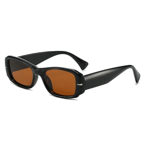 Lunettes de soleil rectangulaires rivets punk verres dégradés UV400 tendance mode femme
