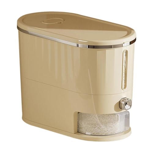 Contenedor de arroz de 5 kg, impermeable con taza de medición, gran contenedor de almacenamiento