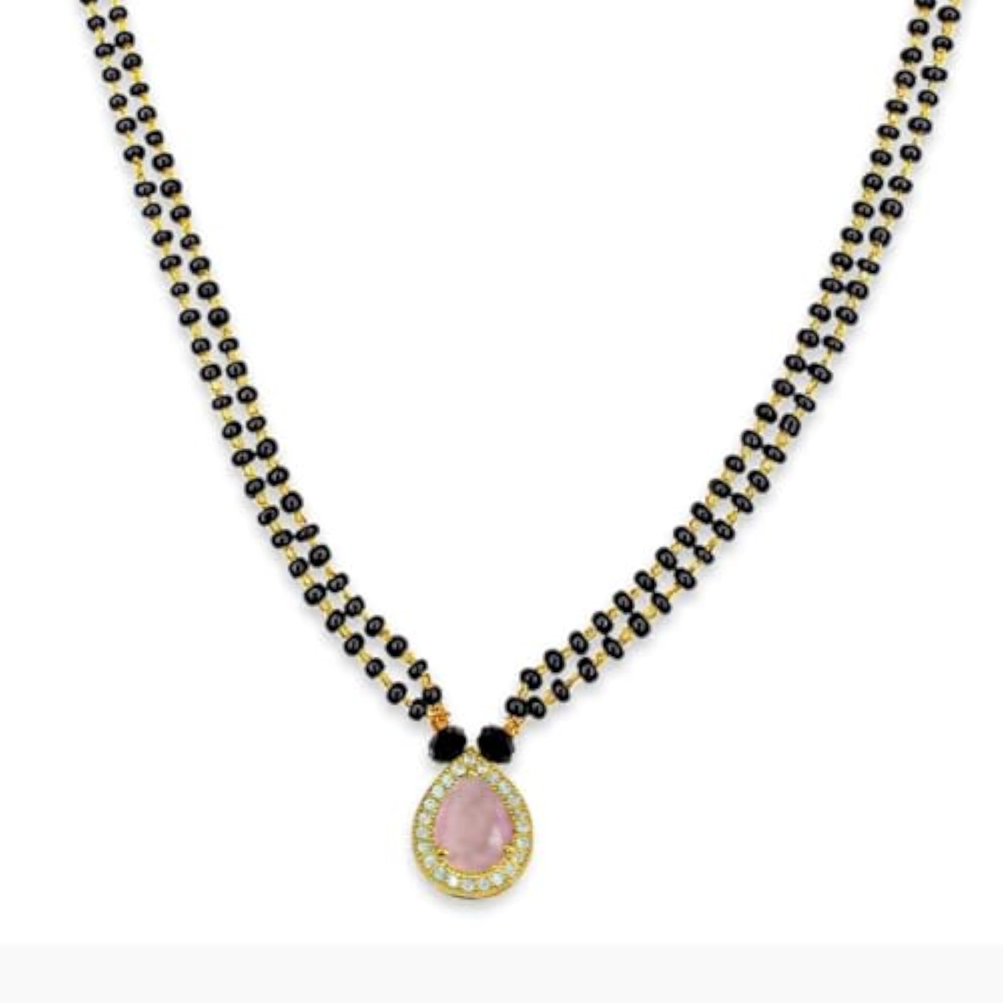 Single Strand Mangal Sutra with CZ Diamonds
