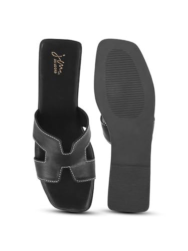 Image of JM LOOKS Women's Open-Toe Slip-On Flat Sandals