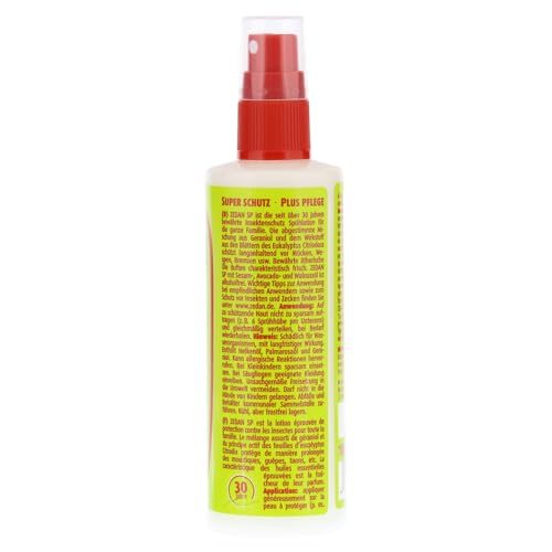 Zedan - Insektenschutz Sprühlotion - Natürlicher Hautschutz gegen Mücken, Wespen , Bremsen und weitere , 1er Pack (1 x 100 ml)
