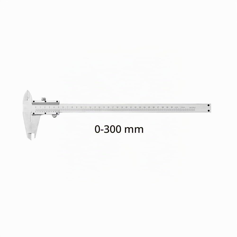 Pied à coulisse de 0 à 300 mm, pied à coulisse de précision en acier riche en carbone, avec précision de mesure élevée pour mesurer la profondeur, mesure intérieure Mesure extérieure (0-300 mm)